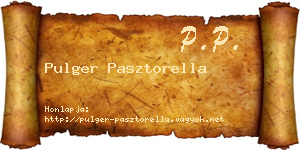 Pulger Pasztorella névjegykártya